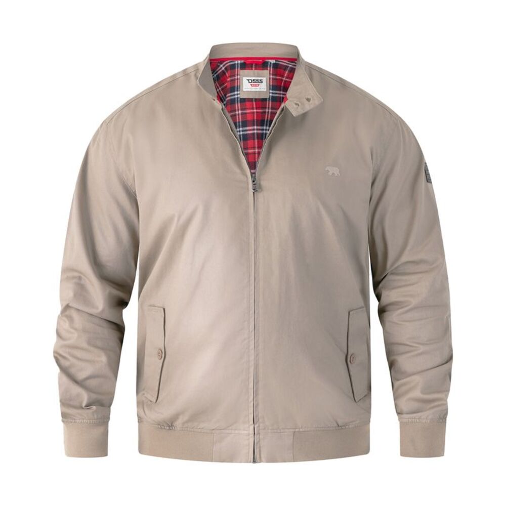 Duke Mens D555 Kent Kingsize Harrington Jacket / Stone